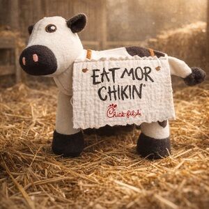Chick-fil-A Eat Mor Chikin Cow Plush 2017 Promo